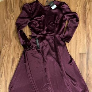 Topshop Purple satin dress